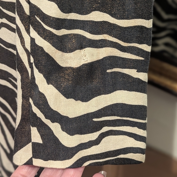 🆕️Pamela McCoy Linen Glittering Bronze animal print coat - Picture 9 of 9